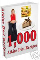 Product picture *NEW!*  1000 ATKINS DIET RECIPES EBOOK RESELL