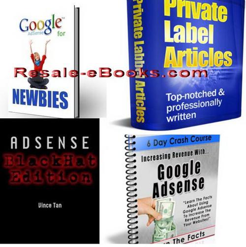 Product picture *NEW!* 4 Google Adsense eBooks Download Collection