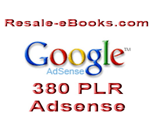 Product picture *NEW!* PLR Adsense Articles 380 Google AdSense PLR Articles