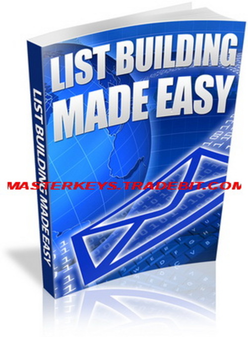 Product picture *NEW!* List Building Made Easy |Using viral marketing |Using SEO for list building |Using eBay to build your list quickly & easily