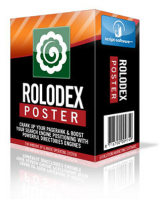 Product picture *NEW!* Rolodex Poster Directory Submission Software w Resale