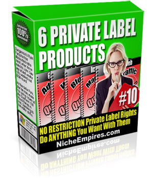 Product picture *NEW!* Unrestricted Private Label Rights to 6 Products!  - PRIVATE LABEL RIGHTS |