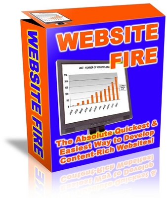 Product picture  *NEW!* Website Fire - The Absolute Quickest & Easiest Way to Develop Content Rich Websites! - Private Label Rights