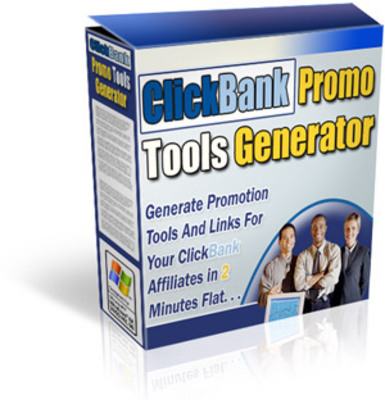 Product picture  *NEW!* Clickbank Promo Tools Generator-Master Resale Rights