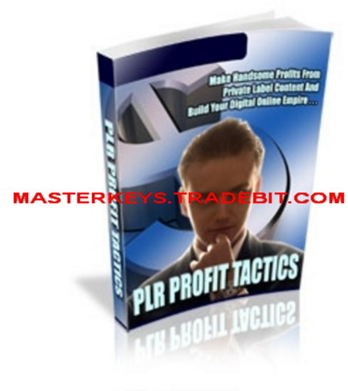 Product picture  *NEW!* PLR Profit Tactics - PLR - eBooks Download