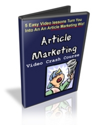 Product picture  *NEW!* Article Marketing Video Crash Course - MRR