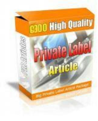 Product picture  *NEW!*  6300 PLR Articles - Private Label Rights