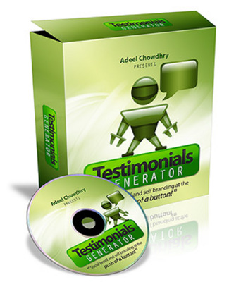 Product picture  *NEW!* Testimonials Generator -Master Resale Rights