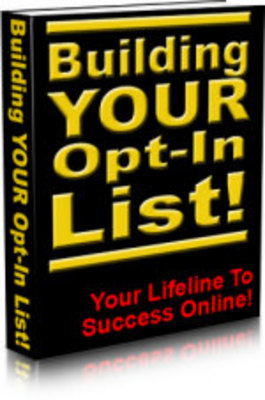 Product picture  *NEW!* Building Your Opt-In List -Master Resale Rights