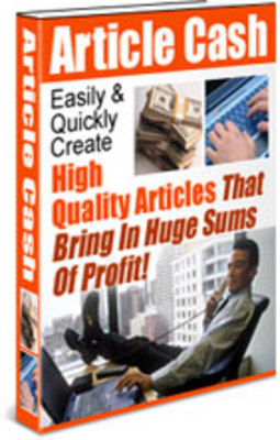Product picture *NEW!* Article Cash - Easily Create High Quality Article PLR