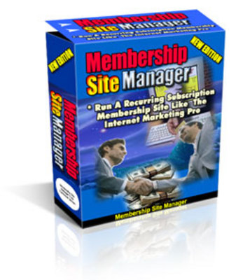Product picture *NEW!* Membership Site Manager With Master Resale Rights