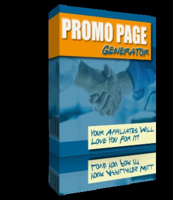 Product picture *NEW!* Promo Page Generator Master Resale Rights 