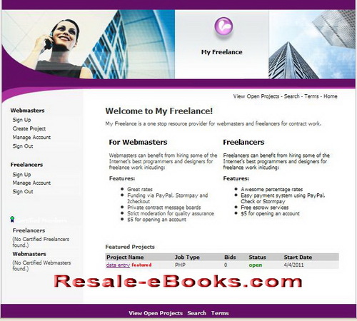 Product picture *NEW!* Freelancers Services Script With Master Resell Rights