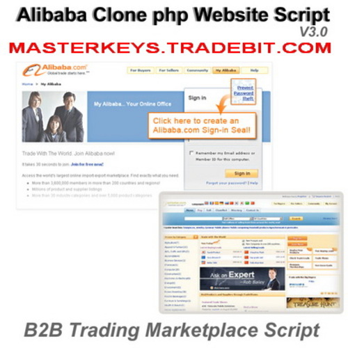 Product picture *NEW!* Alibaba Clone Php B2b Marketplace Website Script