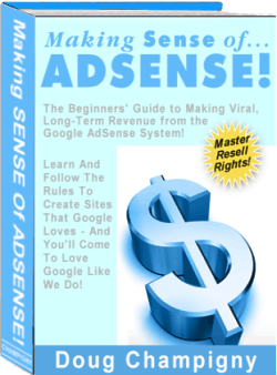 Product picture *NEW!*	 AdSense Information - Making Sense of AdSense E-Book  - Master Resale Rights