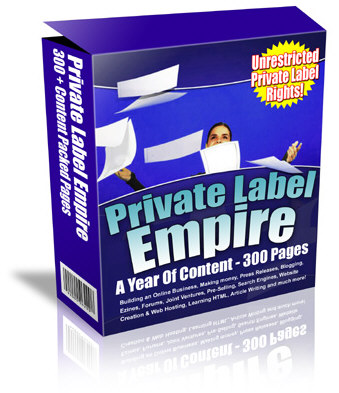 Product picture *NEW!*  Private Label Empire - 1200 PLR Articles -Build Your Own Information Products