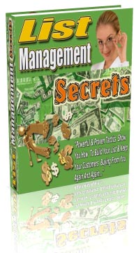 Product picture *NEW!*  List Building Management Secrets - MASTER RESALE RIGHTS |  Proven List Building & Management Strategies Revealed