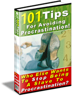 Product picture *NEW!* 101 Tips for Avoiding Procrastination - Private Label Rights