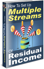 Product picture *NEW!*	 How To Set Up Multiple Streams Of Residual Income  - MASTER RESALE RIGHTS