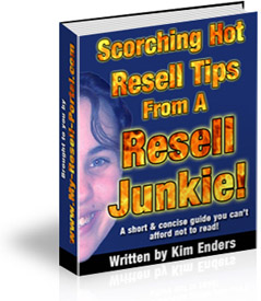 Product picture *NEW!* Scorching Hot Resell Tips From A Resell Junkie - MASTER RESALE RIGHTS