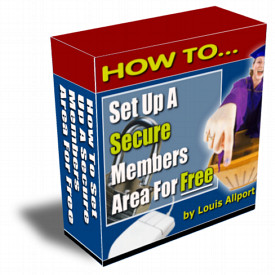 Product picture *NEW!*  How To Set Up A Secure Members Area - RESALE RIGHTS