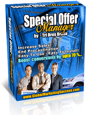 Product picture *NEW!* Special Offer Manager -Master Resell Rights | Increase Sales! Boost Conversions By Upto 70! Easy To Use - Easy To Install!