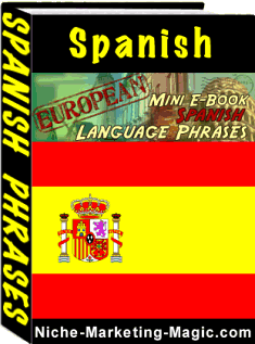 Product picture *NEW*   Learn Spanish Language Words Phrases - Master Resale Rights  | Spanish Language Phrases Mini Book