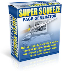 Product picture *NEW!*  Super Squeeze Page Generator  w Resell | New technology in list building and web site conversion